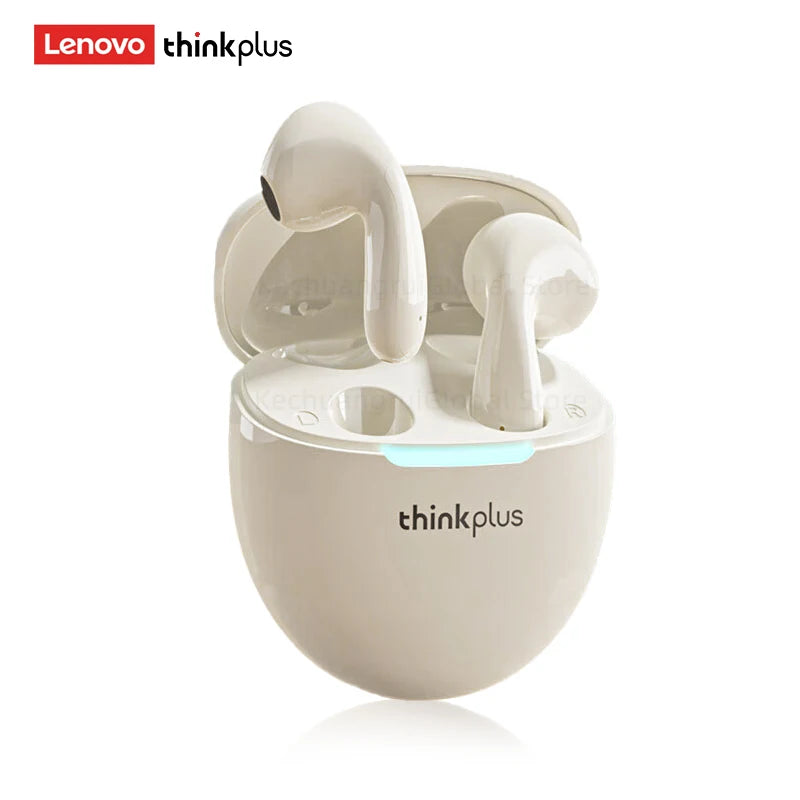 2025 Orijinal Lenovo LP48 TWS Kulaklık Kablosuz Bluetooth 5.4 Kulaklık Yarım Kulak İçi Gürültü Azaltma Huawei iPhone İçin Ücretsiz Kulaklıklar