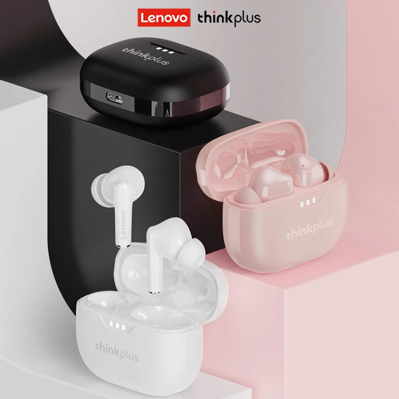%100 Orijinal Lenovo Kulaklıklar Kablosuz Bluetooth 5.2 Kulaklıklar HiFi Stereo Gürültü Azaltma Kulaklıkları Dokunmatik Kontrol 250mAH Yeni