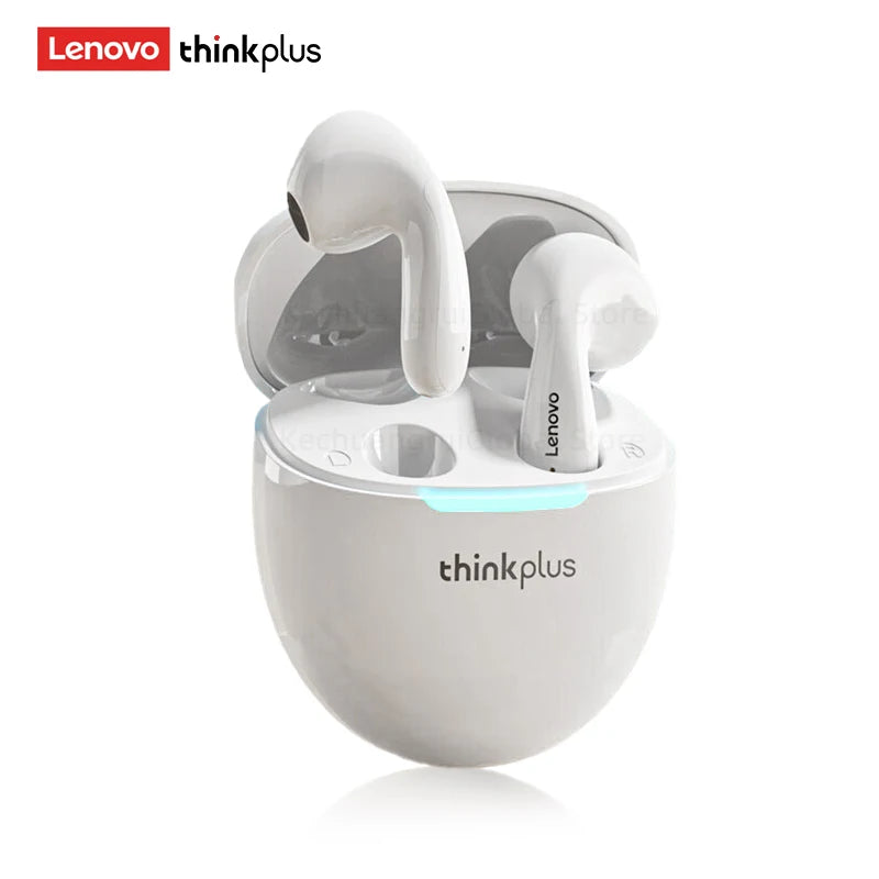 2025 Orijinal Lenovo LP48 TWS Kulaklık Kablosuz Bluetooth 5.4 Kulaklık Yarım Kulak İçi Gürültü Azaltma Huawei iPhone İçin Ücretsiz Kulaklıklar