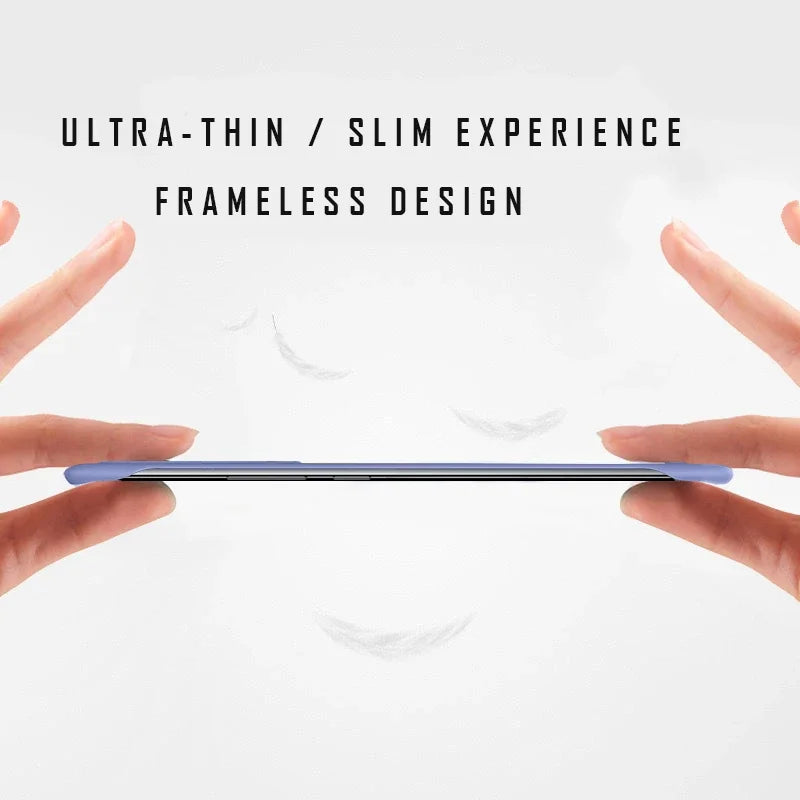 Ultra İnce Çerçevesiz Manyetik Sert PC Telefon Kılıfı IPhone 16/E 15 14 13 12 11 Pro Max Plus Magsafe Candy Color Koruyucu Kılıf