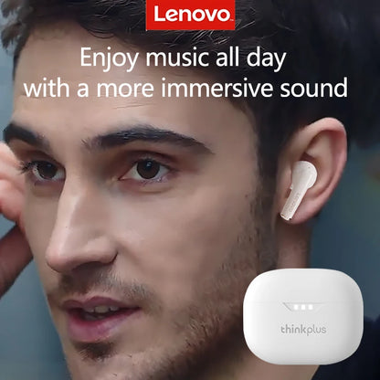 %100 Orijinal Lenovo Kulaklıklar Kablosuz Bluetooth 5.2 Kulaklıklar HiFi Stereo Gürültü Azaltma Kulaklıkları Dokunmatik Kontrol 250mAH Yeni