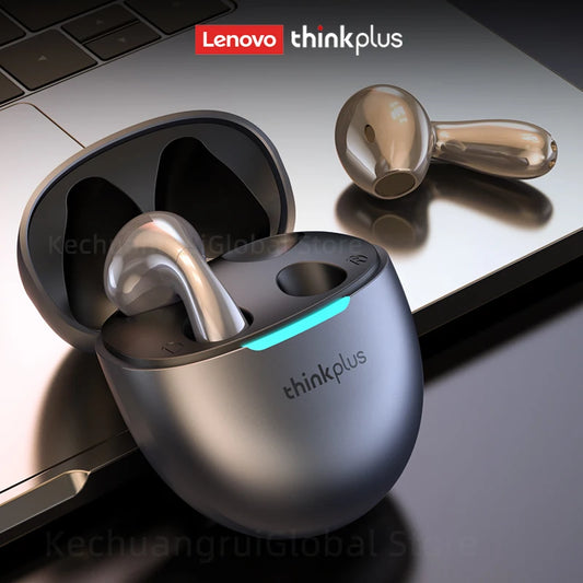 2025 Orijinal Lenovo LP48 TWS Kulaklık Kablosuz Bluetooth 5.4 Kulaklık Yarım Kulak İçi Gürültü Azaltma Huawei iPhone İçin Ücretsiz Kulaklıklar