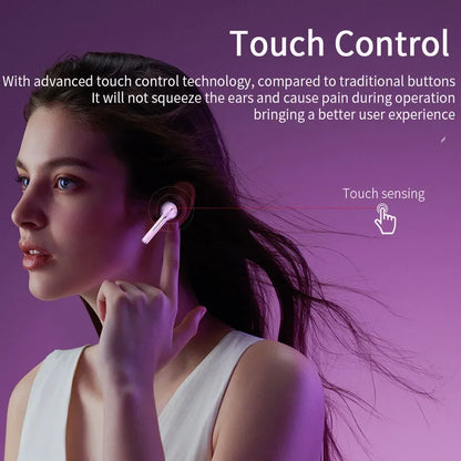 Orijinal XIAOMI J18 Kulaklık Kablosuz Kulaklık Bluetooth Kulaklıklar Stereo Spor Oyun TWS Kulak İçi Kulaklıklar Mikrofonlu Dokunmatik
