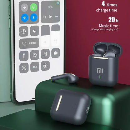Orijinal XIAOMI J18 Kulaklık Kablosuz Kulaklık Bluetooth Kulaklıklar Stereo Spor Oyun TWS Kulak İçi Kulaklıklar Mikrofonlu Dokunmatik