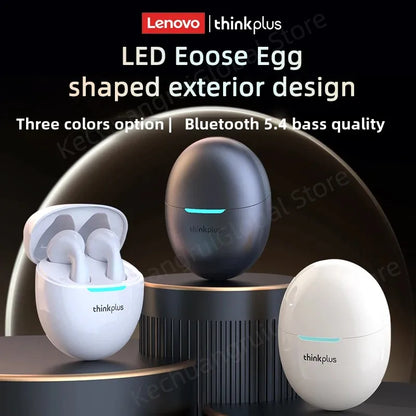 2025 Orijinal Lenovo LP48 TWS Kulaklık Kablosuz Bluetooth 5.4 Kulaklık Yarım Kulak İçi Gürültü Azaltma Huawei iPhone İçin Ücretsiz Kulaklıklar