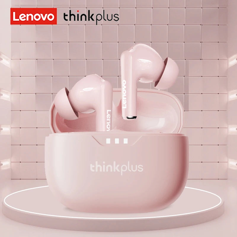 %100 Orijinal Lenovo Kulaklıklar Kablosuz Bluetooth 5.2 Kulaklıklar HiFi Stereo Gürültü Azaltma Kulaklıkları Dokunmatik Kontrol 250mAH Yeni